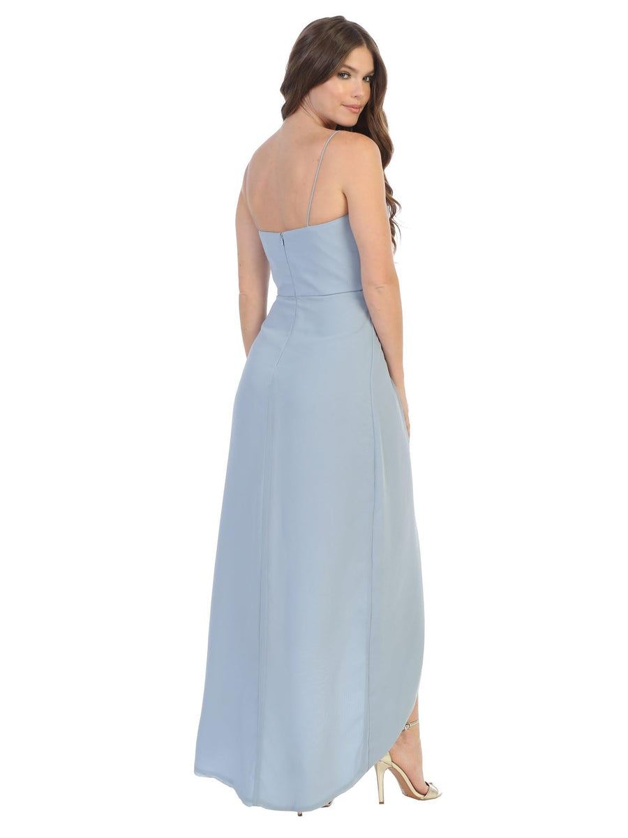 High Low Bridesmaids Chiffon Dress - The Dress Outlet