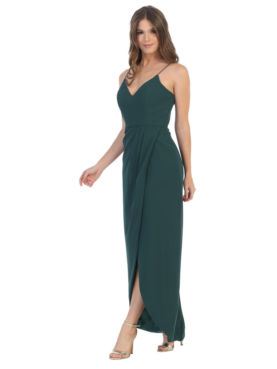 High Low Bridesmaids Chiffon Dress - The Dress Outlet