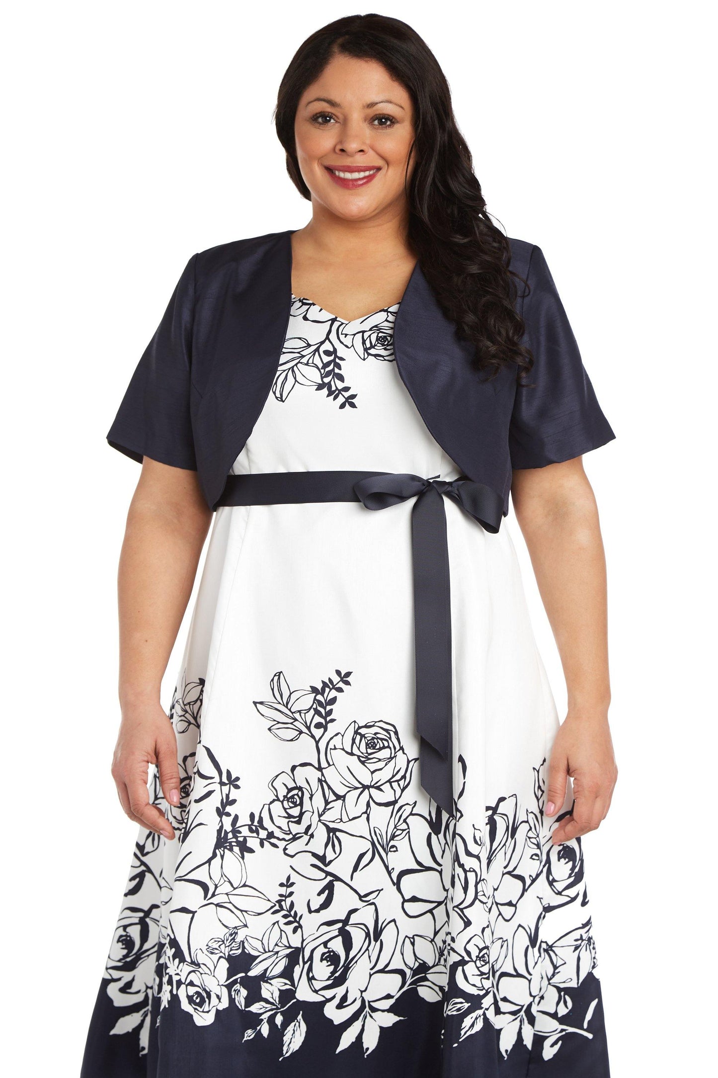 High Low Floral Jacket Dress Sale - The Dress Outlet