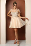 Homecoming Short Prom Party Dress F728 - The Dress Outlet