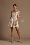 Homecoming Short Spaghetti Strap Cocktail Dress - The Dress Outlet