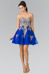 Homecoming Short Strapless Prom Cocktail Dress - The Dress Outlet