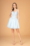 Homecoming Spaghetti Strap Prom Short Dress - The Dress Outlet