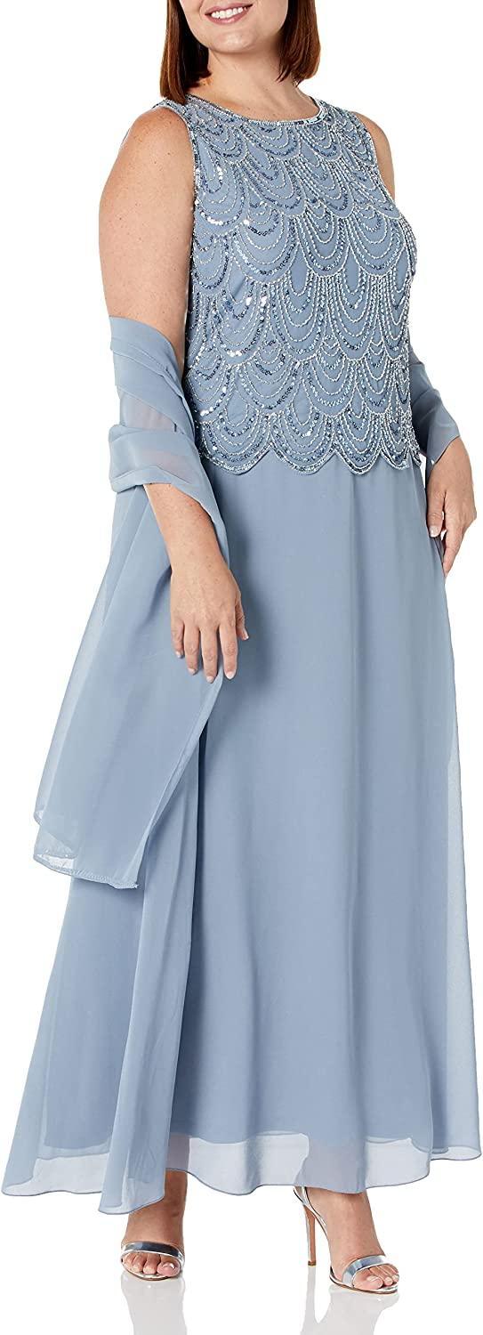 J Kara Long Mother of the Bride Dress Sale - The Dress Outlet