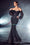 Long Fitted Embellished Prom Dress Black