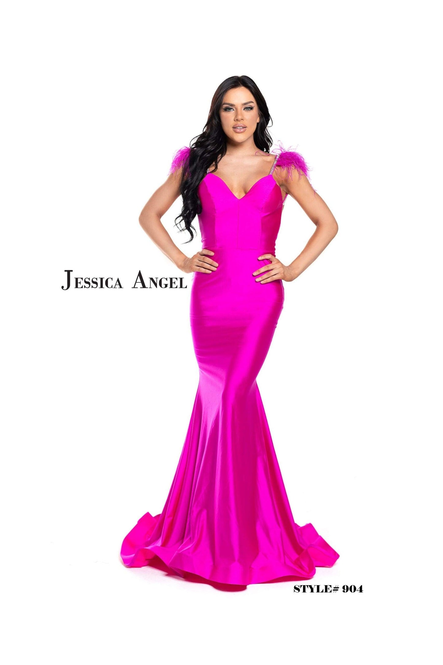 Jessica Angel Fitted Long Formal Dress 904 - The Dress Outlet