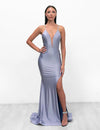 Jessica Angel Formal Spaghetti Strap Long Gown 924 - The Dress Outlet