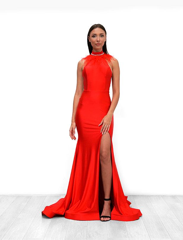 Jessica Angel Long Formal Fitted Prom Dress 906 - The Dress Outlet