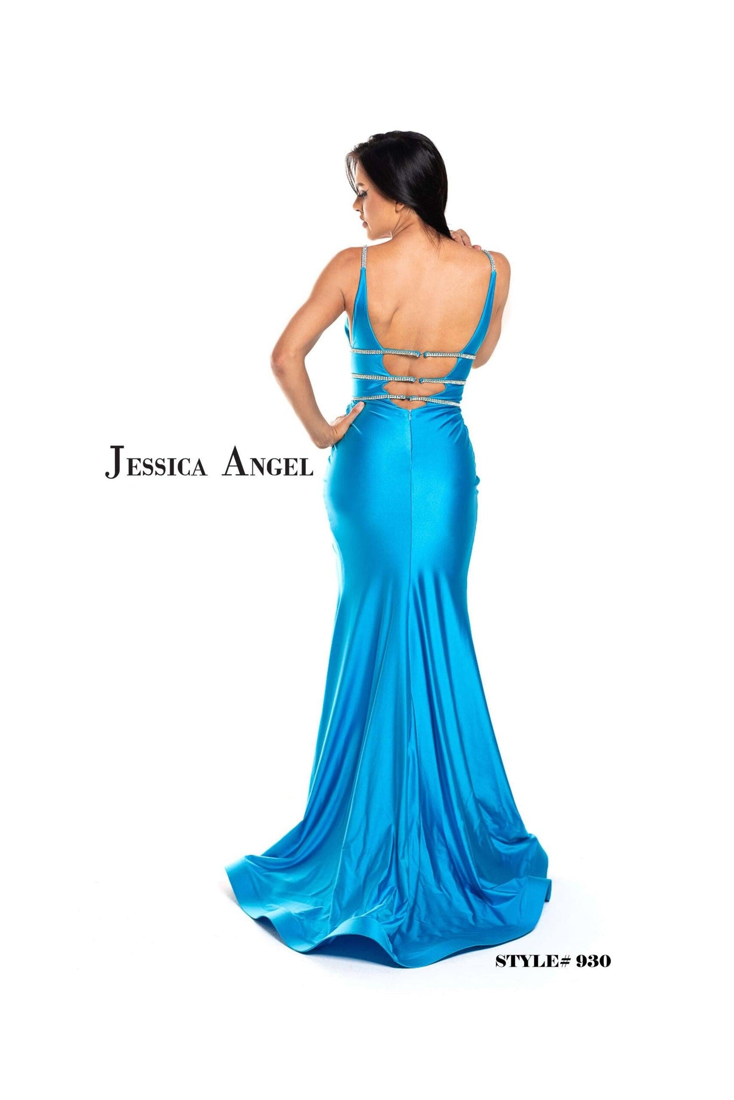 Jessica Angel Long Formal Fitted Prom Dress 930 - The Dress Outlet