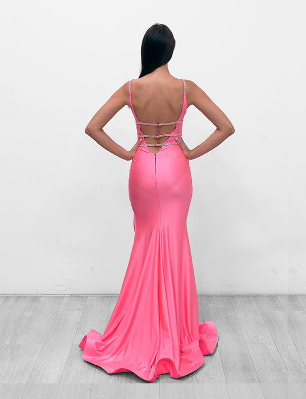 Salmon Mermaid Prom Dress