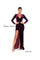 Jessica Angel Long Formal Fitted Velvet Dress 840 - The Dress Outlet