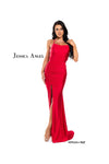 Jessica Angel Long Spaghetti Strap Prom Gown 927 - The Dress Outlet