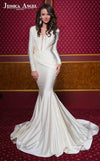 Jessica Angel Mermaid Long Formal Gown White