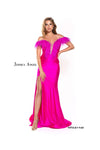 Jessica Angel Off Shoulder Long Formal Dress 843 - The Dress Outlet