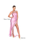 Jessica Angel One Shoulder Long Fitted Dress 841 - The Dress Outlet