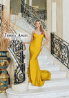 Jessica Angel Spaghetti Strap Long Formal Gown 813 - The Dress Outlet