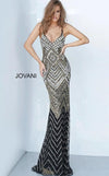 Jovani 3/4 Sleeve Embroidered Long Formal Dress 2721 - The Dress Outlet