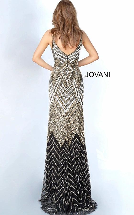 Jovani 3/4 Sleeve Embroidered Long Formal Dress 2721 - The Dress Outlet