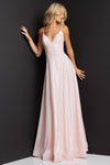 Jovani A Line Spaghetti Strap Long Prom Dress 08490 - The Dress Outlet