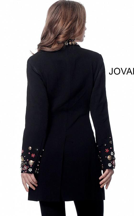 Jovani Black Multi Embellished Jacket M62121 - The Dress Outlet