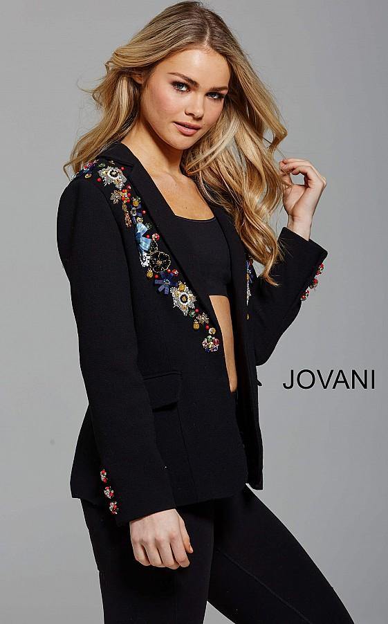 Jovani Embellished Blazer M55213 - The Dress Outlet