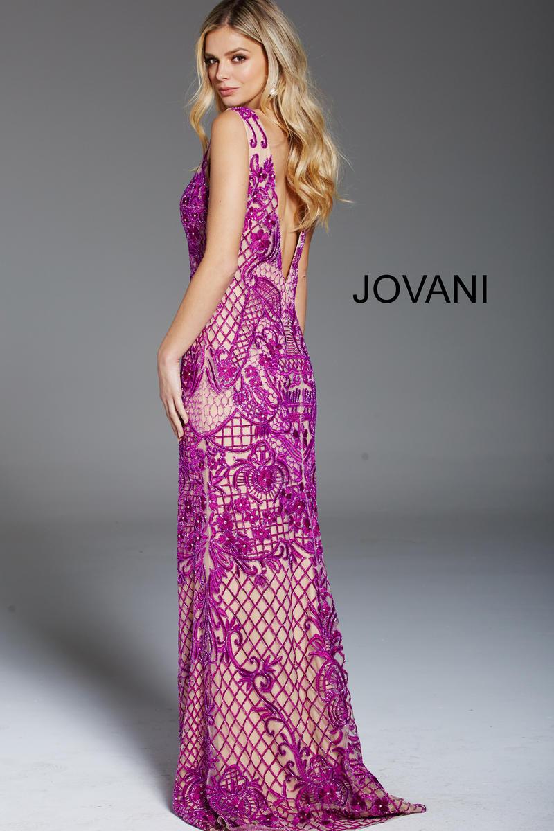 Jovani Embroidered Long Sheath Gown 48288 - The Dress Outlet