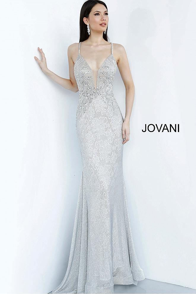 Jovani Lace Long Prom Dress 03167 - The Dress Outlet