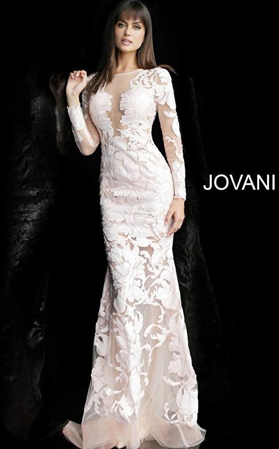 Jovani Formal Long Sleeve Evening Dress 60285 - The Dress Outlet