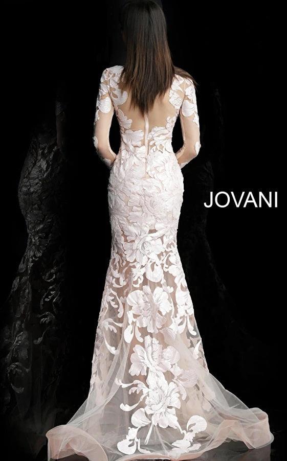 Jovani Formal Long Sleeve Evening Dress 60285 - The Dress Outlet