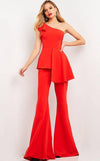 Jovani Formal One Shoulder Evening Jumpsuit 06163 - The Dress Outlet