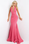 Jovani Glitter Halter Neckline Long Prom Dress 04223 - The Dress Outlet