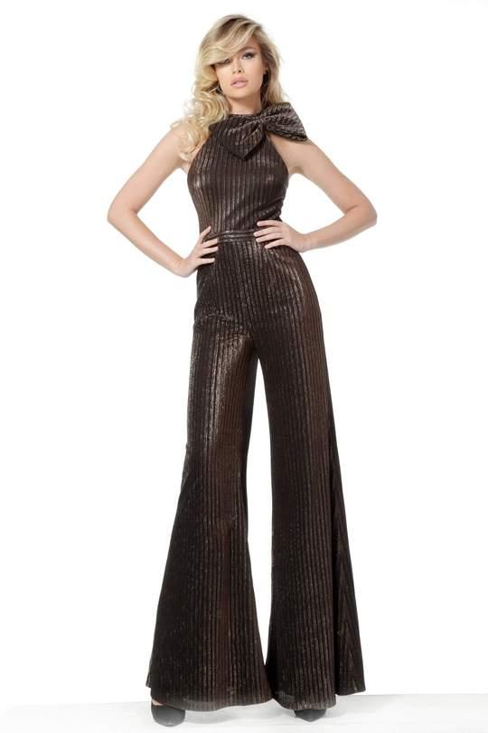 Jovani Halter Flared Formal Jumpsuit 2689 - The Dress Outlet