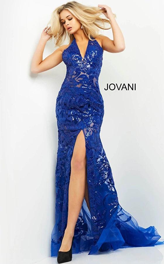 Royal Jovani 8110 Halter Long Formal Prom Dress for $598.0 – The Dress ...