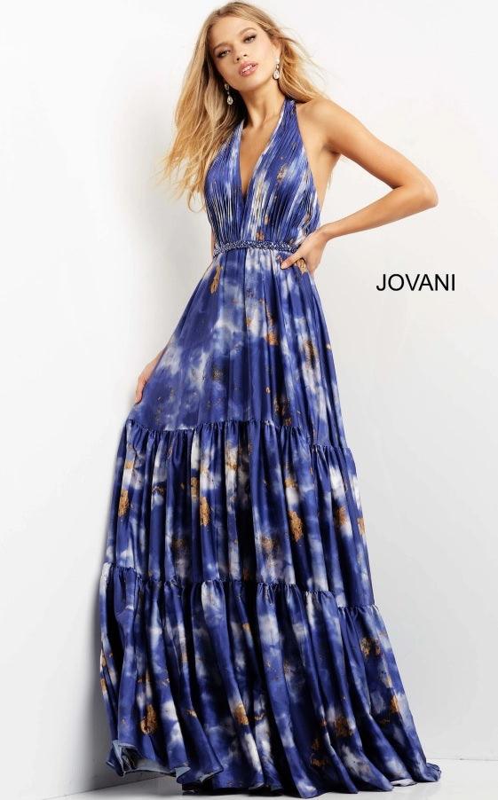 Jovani Halter Long Prom Gown 08577 - The Dress Outlet