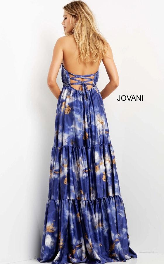 Jovani Halter Long Prom Gown 08577 - The Dress Outlet