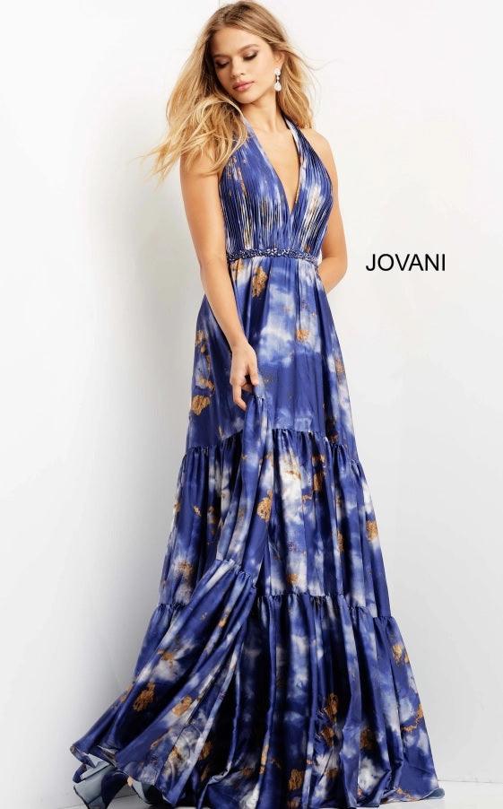 Jovani Halter Long Prom Gown 08577 - The Dress Outlet