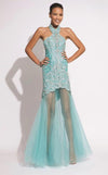 Jovani Halter Mermaid Dress 1656 - The Dress Outlet