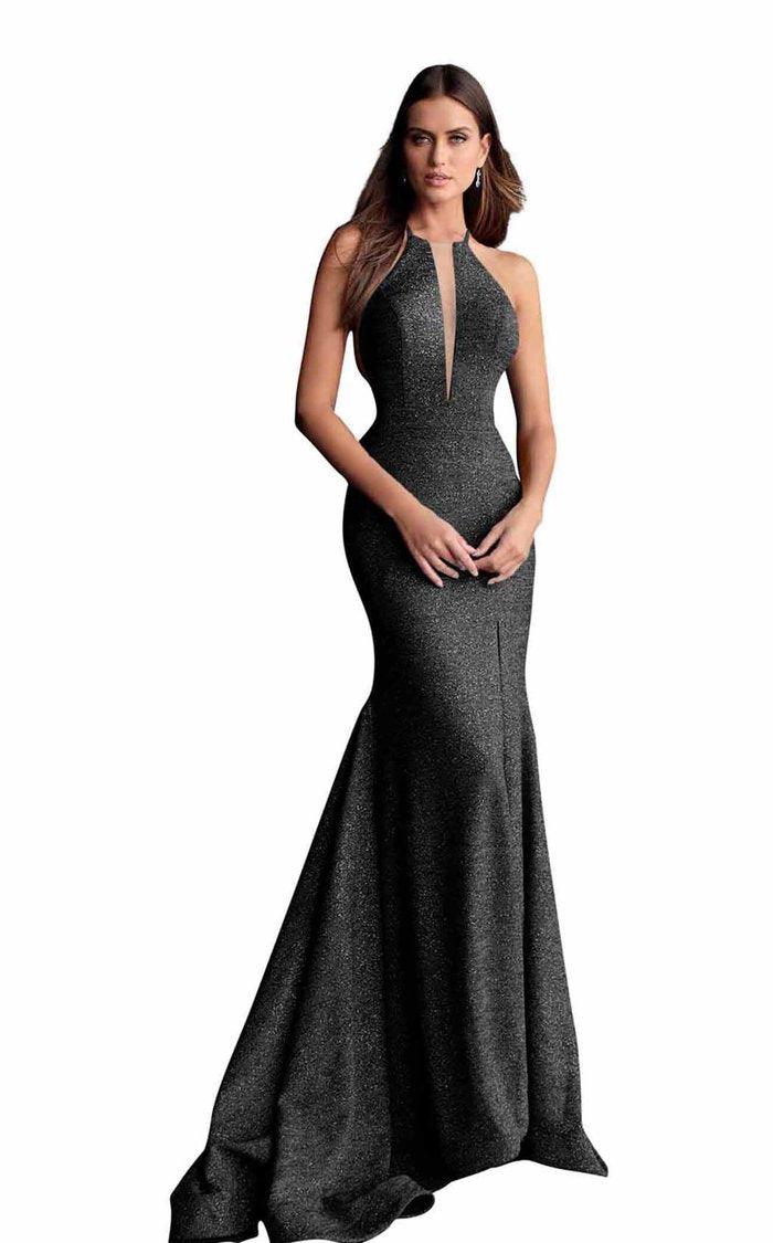 Jovani Halter Mermaid Long Prom Dress 67563 - The Dress Outlet