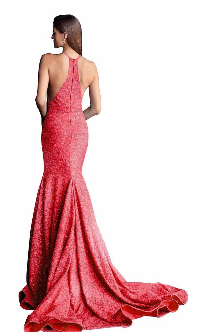 Jovani Halter Mermaid Long Prom Dress 67563 - The Dress Outlet