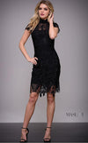 Jovani Lace High Neck Short Dress M618 - The Dress Outlet