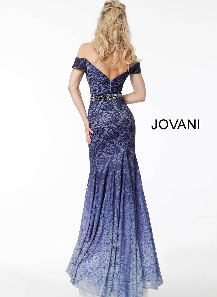 Jovani Lace Off the Shoulder Long Evening Dress 40089 - The Dress Outlet