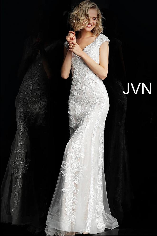 Jovani Long Bridal Gown JVN67611 - The Dress Outlet