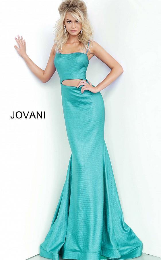 Jovani Long Cut Out Fitted Prom Dress 2137 - The Dress Outlet