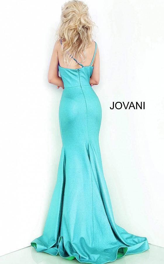 Jovani Long Cut Out Fitted Prom Dress 2137 - The Dress Outlet