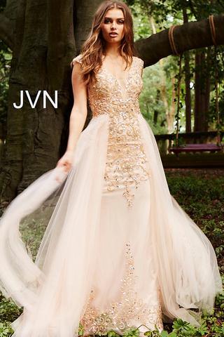 Jovani Long Embellished Column Prom Dress 46081 - The Dress Outlet