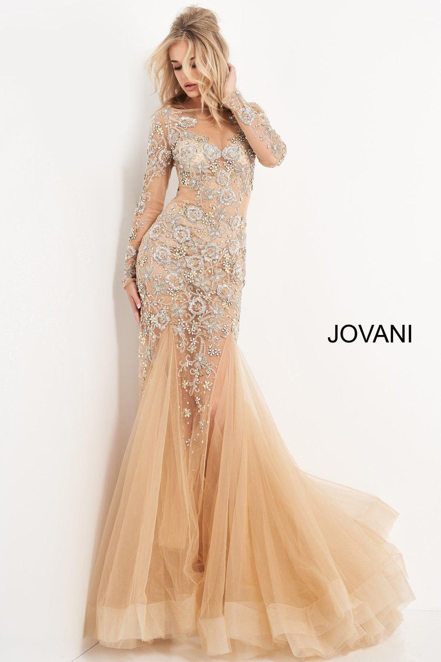 Jovani Long Evening Dress 02537 - The Dress Outlet