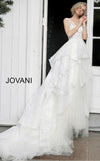 Jovani Long Floral Embroidered Wedding Dress JB68165 - The Dress Outlet