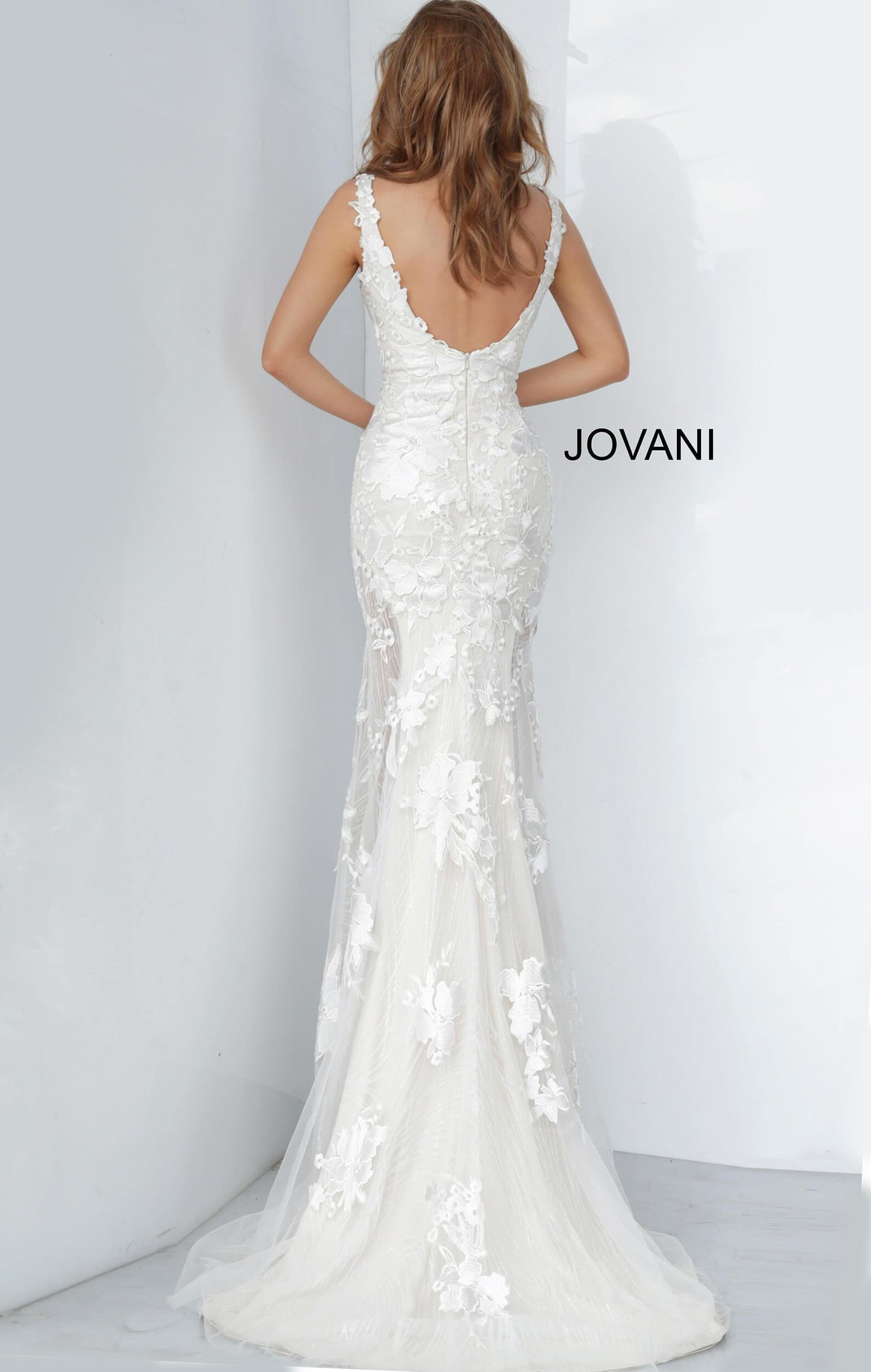 JVN By Jovani Long Formal Evening Lace JVN02444 - The Dress Outlet Jovani