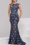 Jovani Long Formal Evening Lace Dress 32020 - The Dress Outlet