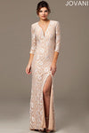 Jovani Long Formal Evening Lace Dress 99293 - The Dress Outlet